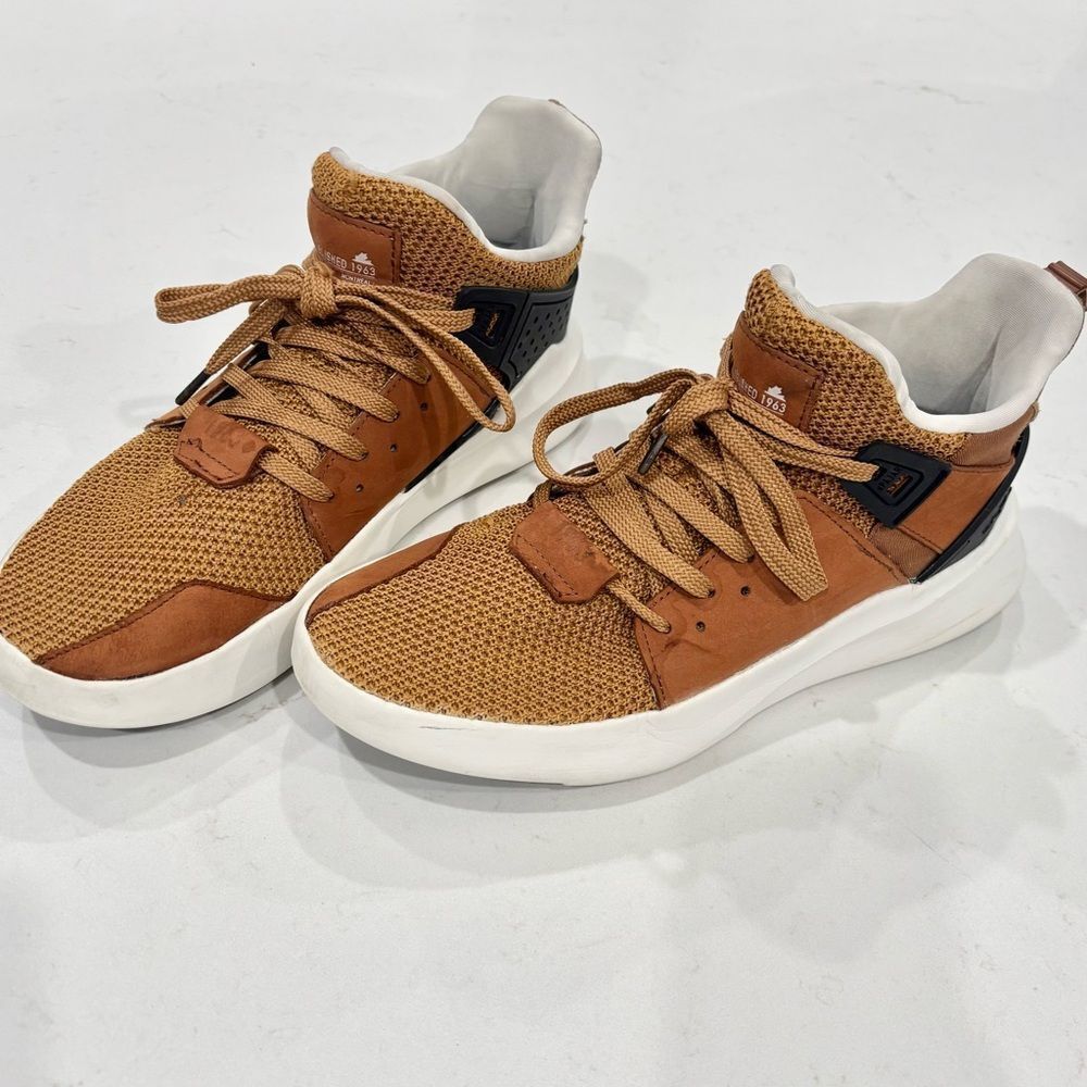 Pajar Men's Comfort Fit brown mesh & leather Sneakers